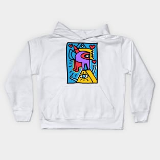 Cool Graffiti Creatures Pop Kids Hoodie